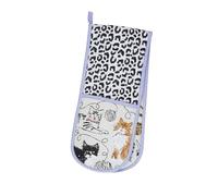 Ulster Weavers - Feisty Cats Double Oven Gloves (88 x 18cm) - 100% Cotton - Cat & Leopard Print Oven Gloves Heat Resistant - Washable - Leopard Oven Gloves - Cat Kitchen Accessories - Cat Lovers Gifts
