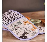 Ulster Weavers Feline Friends Double Oven Glove Multi