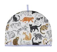 'Feline Friends' Animal Print Tea Cosy Ulster Weavers Grey One Size