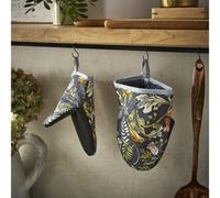 Ulster Weavers 'Finch & Flower' Animal Print Pair of Micro Mitts in Navy Ulster Weavers Navy