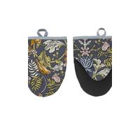 Ulster Weavers 'Finch & Flower' Animal Print Pair of Micro Mitts in Navy Ulster Weavers Navy