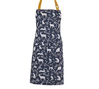Ulster Weavers Forest Friends - Navy Apron - Forest Animals Apron 70 x 80cm - 100% Cotton - Kitchen Accessories - Cooking Gifts for Bakers & Chefs