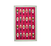 Ulster Weavers 'Nutcracker Parade' Festive Graphic Print 100% Cotton Tea Towel in Red Ulster Weavers Red