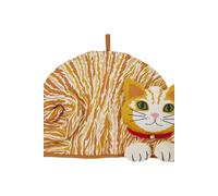 'Ginger Cat' Animal Print Shaped Tea Cosy Ulster Weavers Orange One Size