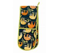 Ulster Weavers Double Oven Glove - Hanging Around (100% Cotton Outer; 100% Polyester wadding; CE marked, Green)