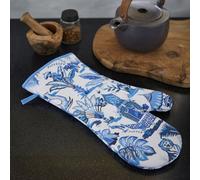 Ulster Weavers India Blue Graphic Print Gauntlet Oven Glove