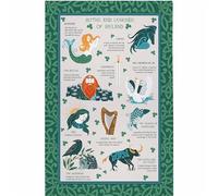Ulster Weavers 'Myths & Legends' Graphic Print 100% Cotton Tea Towel in Green Ulster Weavers Green