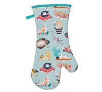 Ulster Weavers Kitty Cats Single Oven Glove Blue, Green and Yellow