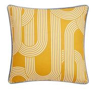 Ulster Weavers Limelight Ochre Filled Cushion, 50 x 50cm, Irish Linen, Microfibre Pad