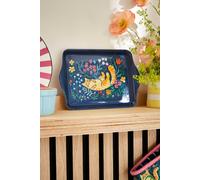 Ulster Weavers 'Marmalade Meadow' Playful Cat Print Scatter Tray in Navy Ulster Weavers Navy