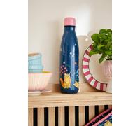 Ulster Weavers 'Marmalade Meadow' Playful Cat Print Stainless Steel Water Bottle in Navy Ulster Weavers Navy