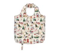 Ulster Weavers, Merry Mutts, Christmas Roll Up Reusable, Packable, 100% Polyester Shopping Bag-Convenient as a Handbag or Rucksack, Portable and Practical, Red, One Size