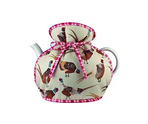 Ulster Weavers Muff Tea Cosy - Multicolor Cotton with Wooden Base - 26 x 23 cm