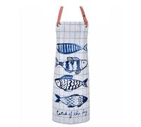 Ulster Weavers' Multi-colored PVC/Oilcloth Apron - 'Catch of the Day' Design, One Size