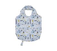 Ulster Weavers - Nautical Foldable Shopping Bag (61 x 46cm) - Coastal Shopping Bag in Blue - Eco-Friendly - Polyester Tote Bag for Shopping - Beach Huts Reuseable Shopping Bag - Seashore Grocery Bag