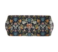 Ulster Weavers - Navy William Morris Tea Tray (39 x 17 x 2.5cm) - Dishwasher Safe - Plastic Serving Tray - Kitchen Accessories - Botanical Floral Serving Tray/Dinner Tray/Tray for Eating On Lap