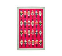 Ulster Weavers 'Nutcracker Parade' Festive Graphic Print 100% Cotton Tea Towel in Red Ulster Weavers Red