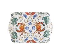 Ulster Weavers - Ocean Sea Animals Serving Food Tray (21 x 14 x 2cm) - Dishwasher Safe - Plastic Serving Tray - Kitchen Accessories - Coral, Shellfish & Crab Serving Tray/Dinner Tray/Tea Tray