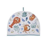 Ulster Weavers - Ocean Sea Animals Tea Cosy (35 x 35cm) - 100% Cotton - Blue Teapot Warmer with Lobster, Crab & Shellfish - Sea Tea Cozy - Ocean Tea Cosy - Kitchen Accessories - Kitchen Gifts