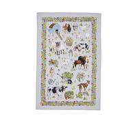 Ulster Weavers 'Portman Farm' Animal Print 100% Cotton Tea Towel in Grey Ulster Weavers Grey