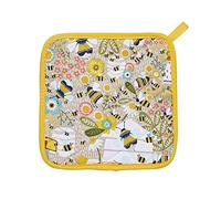 Ulster Weavers - Fluffy Bee Pot Mat/Pot Holder (21 x 21cm) - 100% Cotton - Cotton Trivet with Bees - Bee Theme Pot Mat - For Hot Pan Mat - Trivets for Hot Pans - Bee Kitchen Accessories - Bee Gifts