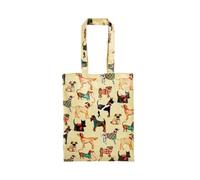 Ulster Weavers PVC Bag - Durable 100% Cotton with Wipe Clean Coating and Polyester Lining, Everyday Use, Easy to Clean, Sturdy Construction, Medium, Animal Theme, Hound Dog, Natural