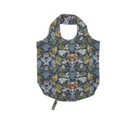 Ulster Weavers - William Morris Foldable Shopping Bag (61 x 46cm) - Traditional Shopping Bag in Blue - Eco-Friendly - Navy Reuseable Shopping Bag with Vintage Floral - Jacobean Shopping Bag in Blue