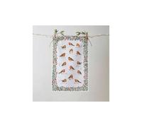 Ulster Weavers Robins & Berry Border Festive Graphic Print 100% Cotton Tea Towel