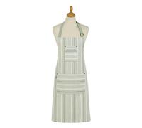 Ulster Weavers 'Sage Stripe' Graphic Print 100% Cotton Apron in Green Ulster Weavers Green