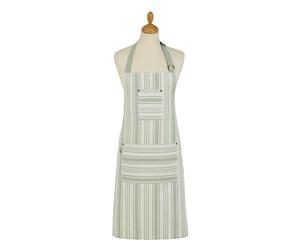 Ulster Weavers 'Sage Stripe' Graphic Print 100% Cotton Apron in Green Ulster Weavers Green