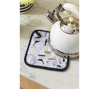 Ulster Weavers 'Seashore' Animal Print 100% Cotton Pot Mat in Blue Ulster Weavers Blue