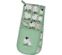Ulster Weavers - Sheep Double Oven Gloves (88 x 18cm) - 100% Cotton - Green Sheep Oven Gloves Heat Resistant - Washable - Oven Gloves with Sheep - Sheep Kitchen Accessories - Sheep Gifts for Kitchen