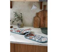 Ulster Weavers Shellfish Cotton Double Oven Glove Teal