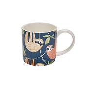 Ulster Weavers - Sloth Mug 250ml - Dishwasher & Microwave Safe - Ceramic New Bone China Mug in Navy Blue - Coffee Mug with Sloths - Tea Cup with Sloths - Sloth Kitchen Accessories - Cute Sloth Gifts