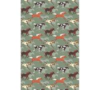 'Canter' Animal Print 100% Cotton Tea Towel Ulster Weavers Green One Size