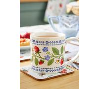 Ulster Weavers 'Strawberry Patch' Strawberry Print Porcelain Mug Ulster Weavers Multicolor