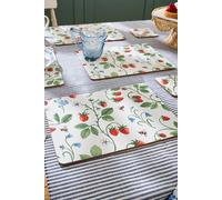 Ulster Weavers 'Strawberry Patch' Strawberry Print Printed MDF Placemat (4 Pack) Ulster Weavers Multicolor