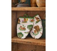 Ulster Weavers 'Thistlewood' Highland Inspired Print Microwave Mitts(Pair) in Cream Ulster Weavers Cream