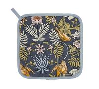 Ulster Weavers - William Morris Pot Mat/Pot Holder (21 x 21cm) - 100% Cotton - Cotton Trivet with Floral - Navy Blue Pot Mat - For Hot Pan Mat - Damask Trivets for Hot Pans - Kitchen Accessories