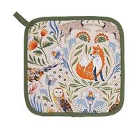 Ulster Weavers - Woodland Animals Pot Mat/Pot Holder (21 x 21cm) - 100% Cotton - Cotton Trivet with Fox & Owl - Woodland Pot Mat - For Hot Pan Mat - Trivets for Hot Pans - Kitchen Accessories