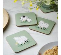 Ulster Weavers Woolly Sheep Animal Print Printed Mdf Coasters (4 Pack)