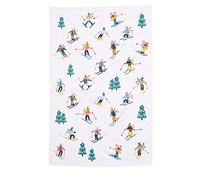 Ulster Weavers Xmas Christmas Ski Slopes Cotton Tea Towel