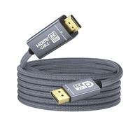 ULT-WIIQ Active DisplayPort to HDMI Cable 8K 60Hz 4K 144Hz, Unidirectional DP 1.4a/2.1 to HDMI 2.1 Cable for VRR, G-SYNC, HDR, Dolby Vision, HDCP 2.3, RTX5090/5080/4090/4080 (3m)
