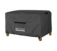 ULTCOVER Patio Coffee Table Cover, Waterproof Rectangular Outdoor Small Side Table Cover 36x22x18 inch, Black
