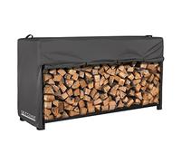 ULTCOVER Waterproof Firewood Racks Cover 8 Feet Heavy Duty Outdoor Logs Holder Stand Cover, Black