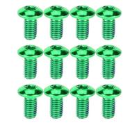 ULTECHNOVO 1 Box Green Titanium Steel Disc Brake Bolts M5x10mm | 1 Box Set, T25 Drive Fit, Temperature Resistance and Corrosion-resistance, for E-bikes and Hybrid Bikes