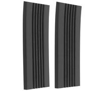 ULTECHNOVO 1 Pair Bass Drum Pedal Pads Silicone Non-slip Floor Protection Guard Protector Black for Drumming Sessions and Performances