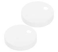 ULTECHNOVO 1 Pair Toilet Bowl Bolt Caps Covers in White Plastic with Polished Appearance and Universal Compatibility, Decorative Toilet Seat Fixing Caps for Bathroom Replacement