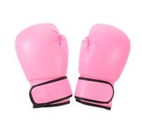 ULTECHNOVO 1 Pair Youth Boxing Gloves, 8oz Pink Pu Leather with Sponge Padding, Resilient and Easy Wear, for Punching Bag Exercises and Training at Home