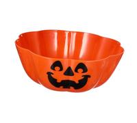 ULTECHNOVO 1 Pc Halloween Decoration Pumpkin Lamp Pattern Salad Bowl, Halloween Fruit Plate, Reusable Reusable Reusable Reusable Reusable Reusable, 11.61 x 11.61 x 4.72 Inches (Orange)
